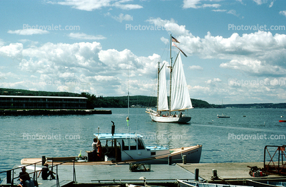 Bay Lady II, Schooner, Bar Harbor, Maine, 1988, 1980s