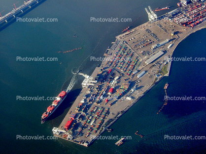 Port of Oakland, docks, cranes