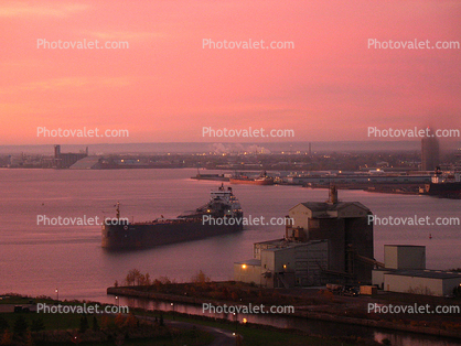 Algolake, Great Lakes self-unloading bulk carrier, Lake Superior, Duluth, Minnesota, Harbor, IMO: 7423093