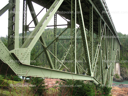 Deception Pass Bridge, Floating Logs, Rafeet, Whidbey Island, Washington State Route-20, Oak Harbor
