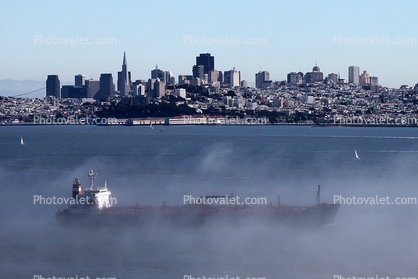 CTI, Oil Tanker, Skyline, Cityscape, Fog