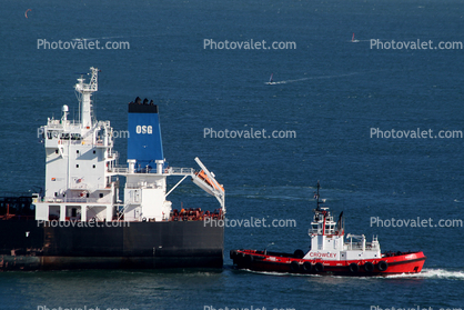 Crowly Guard Tugboat, Overseas Long Beach, Oil Tanker, OSG, IMO: 9353527