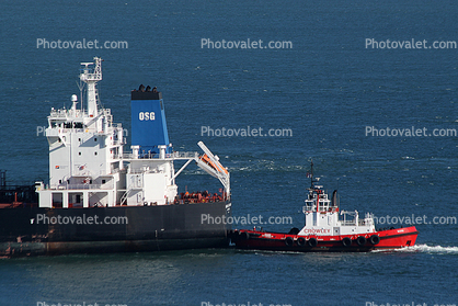 Crowly Guard Tugboat, OSG, Overseas Long Beach, Oil Tanker, IMO: 9353527