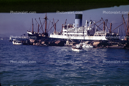 Victoria Harbor, Hong Kong, 1951, Dock, 1950s