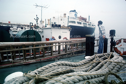 New York City, Dock, Harbor, Rope, 1978, 1970s