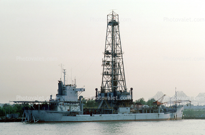 ODECO, oil drilling ship, rig, Mississippi River, New Orleans