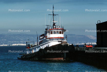Tugboat, Dock, Harbor