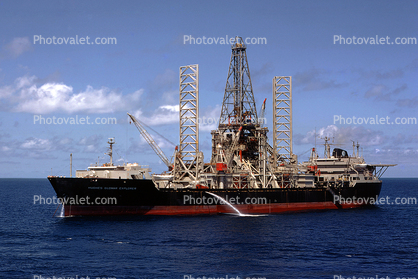Hughes Glomar Explorer, Caribbean Sea, Project Azorian, IMO: 7233292, 1973, 1970s