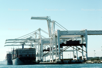 American President Lines, APL, Gantry Crane, Dock, Harbor