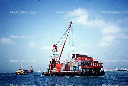 K-Line, barge, Dock