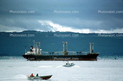 Oil Tanker, Alaska Pipeline Terminus, Valdez Marine Oil Terminal, Harbor