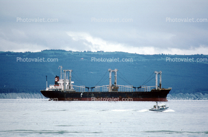 Oil Tanker, Alaska Pipeline Terminus, Valdez Harbor