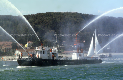 Fireboat Spraying Water, fireboat, SFFD
