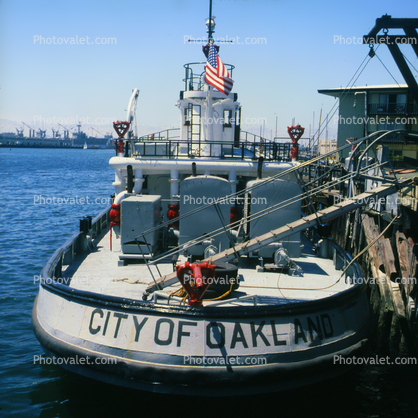 fireboat, City of Oakland, Dock, Harbor