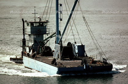 Alameda, Pusher Tugboat, Raft, Crane