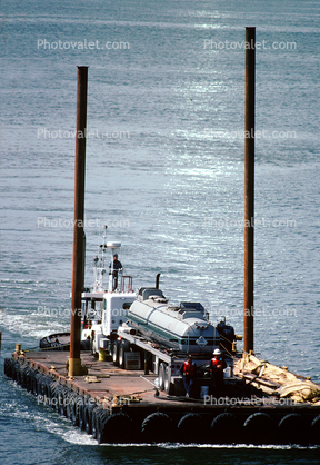 Alameda, Pusher Tugboat, Raft, Oil Tanker Truck
