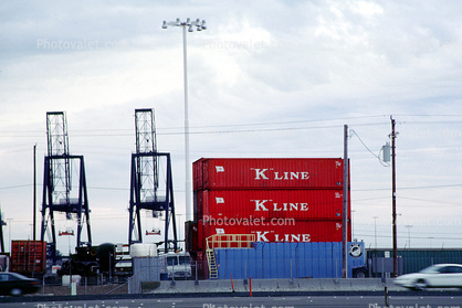 K-Line, Gantry Crane, Dock, Harbor