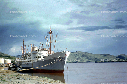 M.S. Albertville, Ango-Ango, Bas-Congo province, Democratic Republic of the Congo, Belgian Ship, 1952
