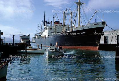 Dona Aurora, IMO 5092187, Cargo Ship, Harbor, dock, 1950s