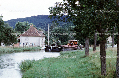 Canal Boat, Burgundy