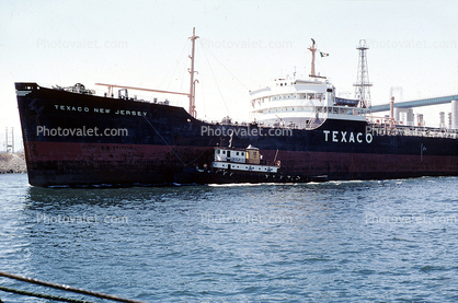 Texaco New Jersey, Oil Tanker, tugboat