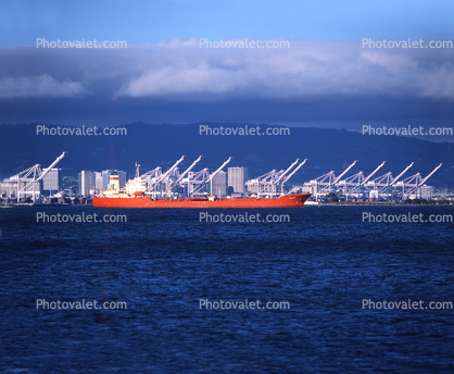 Mercure, Cranes, Dock, Harbor, redboat, redhull