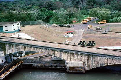 Road Crossing Gatun Locks