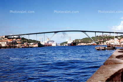 Queen Juliana Bridge, Harbor, Willemstad, Curacao