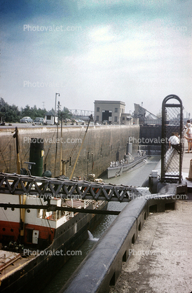 Panama Canal Lock, 1950s