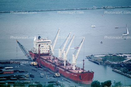 Federal Saguenay, Bulk Carrier, IMO: 9110913, Cranes, Dock, Cleveland, redboat, redhull, harbor