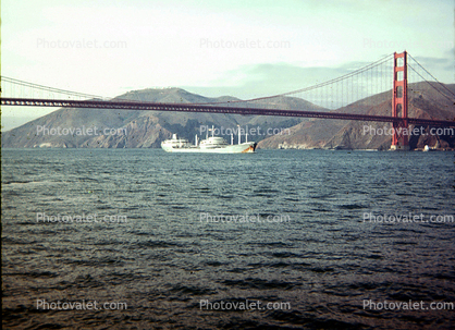 Marin County Headlands, Golden Gate Bridge, 1968, 1960s