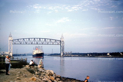 Cape Cod Canal, Massachusetts, Cape Cod Canal Railroad Bridge, Lift Bridge, Bourne