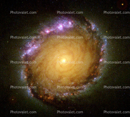 Barred Spiral Galaxy, NGC 1512, in Many Wavelength