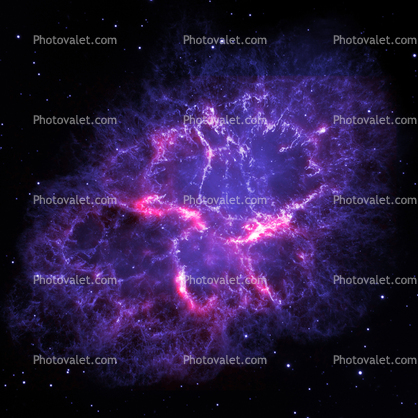 Detailed image of the Crab Nebula
