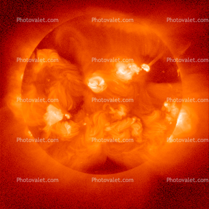 X-ray image of the sun
