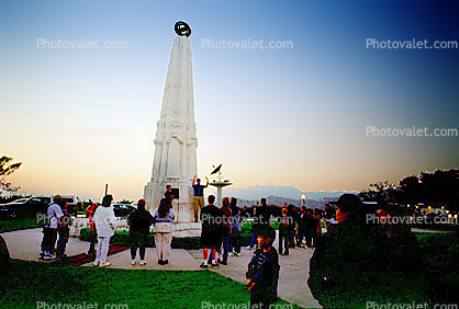 Star Party, telescopes, Griffith Park Observatory, Astronomer's Monument, column