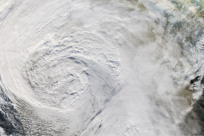 A rare, extremely powerful winter storm hit northwestern Alaska on November 8 and 9, 2011
