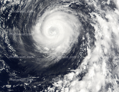 Typhoon Man-Yi, Pacific Ocean, Bonin Islands, Iwo Jima, Aug. 6, 2001