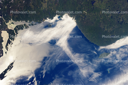 Gravity Waves and Sunglint, Lake Superior, Pukaskwa National Park