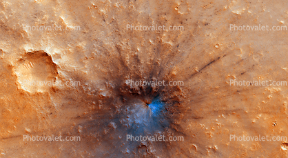 New impact crater sighted on the surface of Mars in April 2019