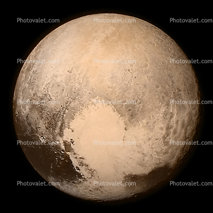 13 July 2015, Pluto photographed by the LORRI and Ralph instruments aboard the New Horizons spacecraft