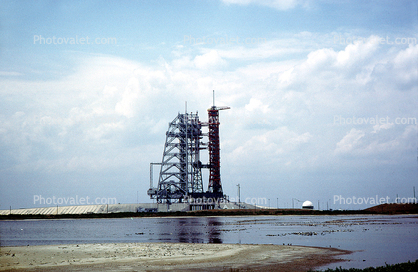 Saturn-I, Rocket, preparing for the Apollo Soyuz docking mission