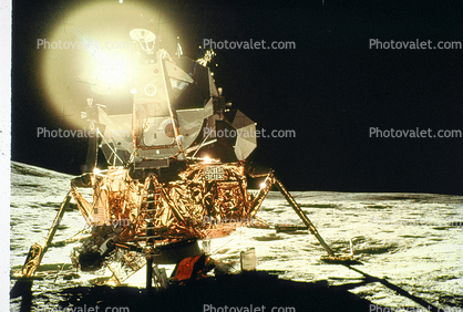Lunar Module, LM, LEM, on the moon, Lunar Excursion Module, Landing