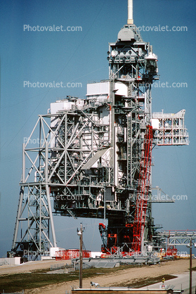 Space Shuttle launch pad, lattice work, Cape Canaveral