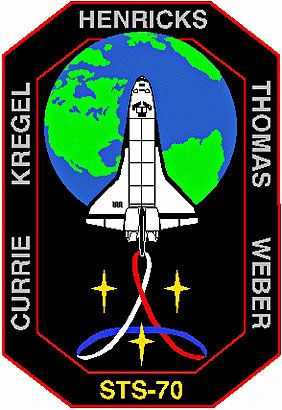 Space Shuttle, Mission Patch STS-70