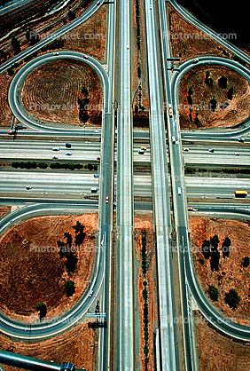 Cloverleaf Interchange, Interstate Highway I-580, I-680, Pleasanton, 1 October 1983