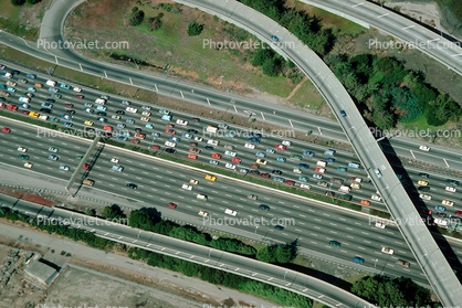 Interstate Highway I-580, Traffic Jam, 1 October 1983