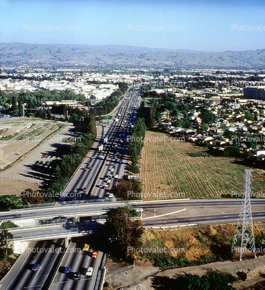 Highway 101, cars, Santa Clara