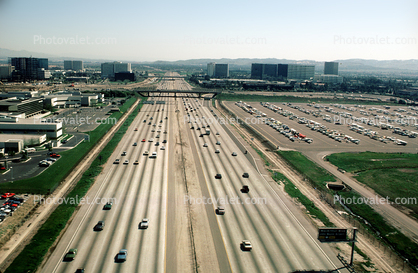 Interstate Highway I-405, cars, freeway, Level-A Traffic