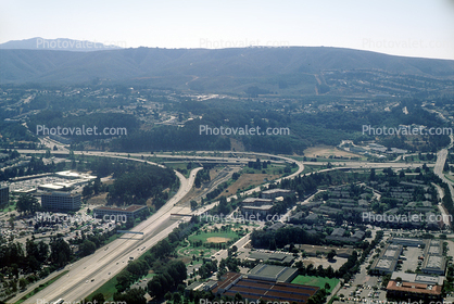 T-bone Interchange, Directional T interchange, San Bruno, Interstate Highway I-380, Interstate Highway I-280